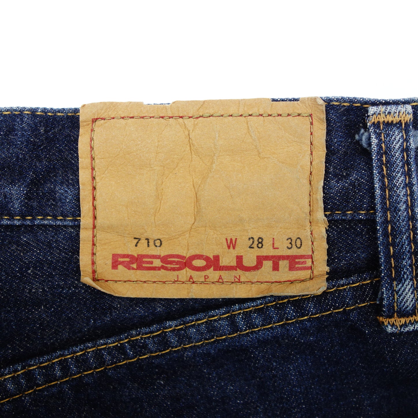 【RESOLUTE】リゾルト 710 ワンウォッシュデニム 66model インディゴ サイズ W28 L30