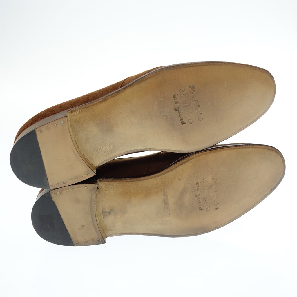 【Tricker’s】トリッカーズ Avon House別注 フルストラップローファー スエード ブラウン サイズ UK8E ラスト
