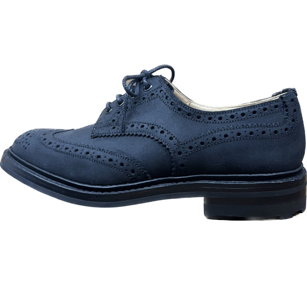 【Tricker’s】トリッカーズ M5633 BOURTON ウイングチップ スエード ワックス ブラック サイズ UK88 ラスト