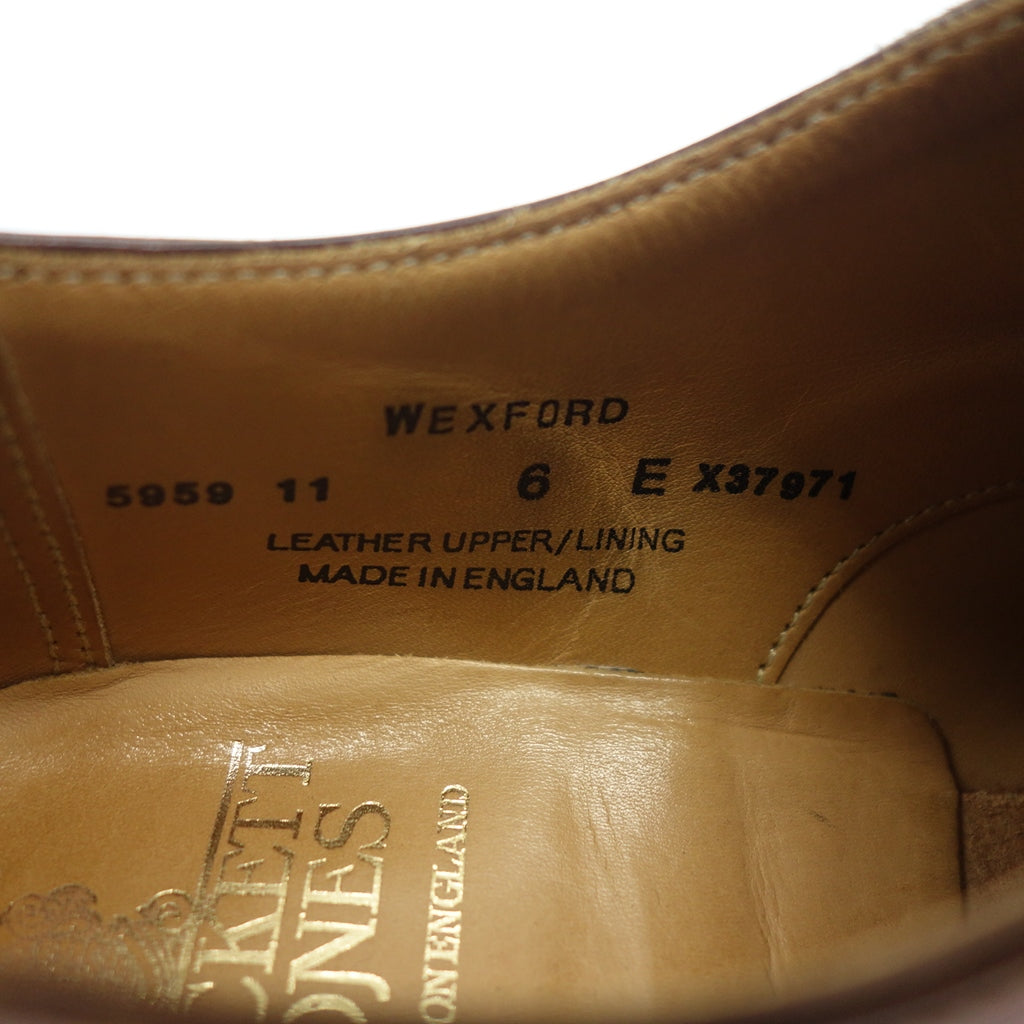【CROCKETT&JONES】クロケット&ジョーンズ WEXFORD Uチップ カーフ ブラウン サイズ UK6E ラスト