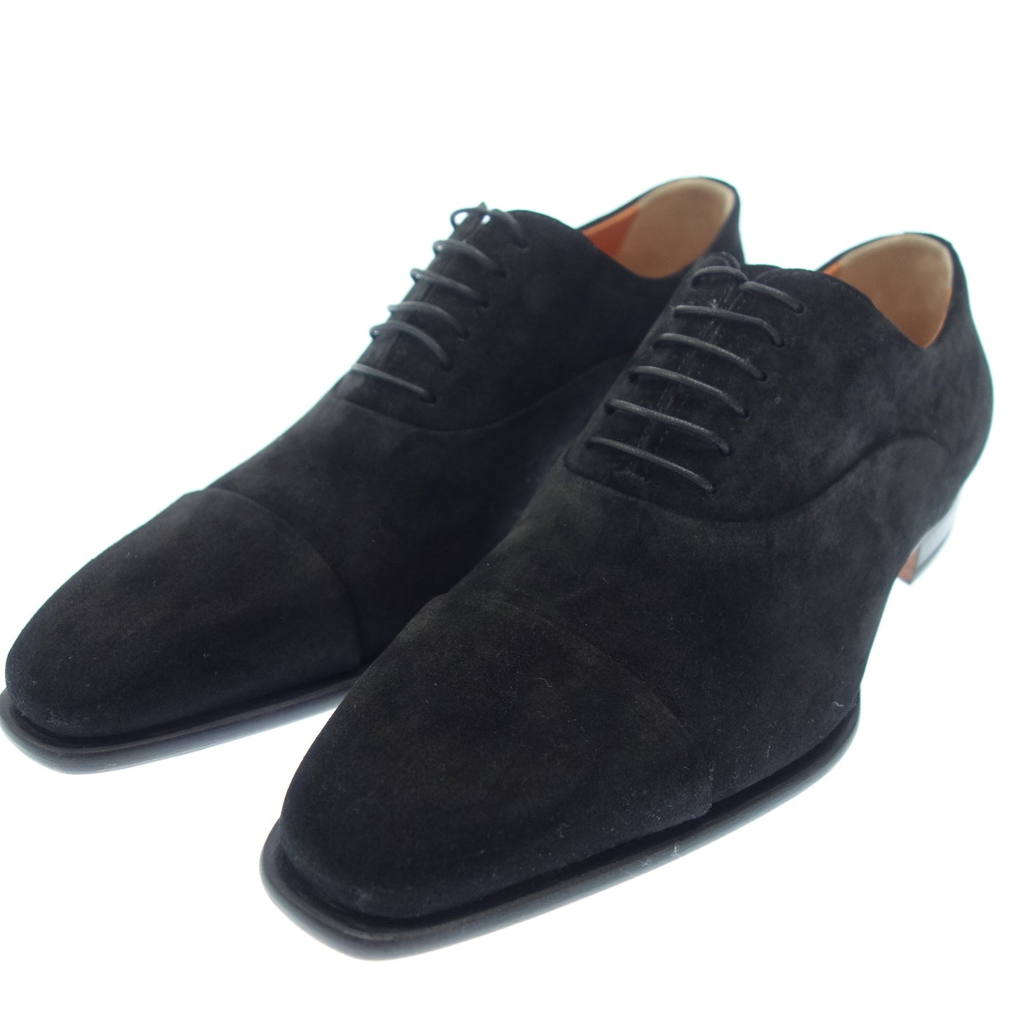 【Santoni】サントーニ 6365 ストレートチップ スエード ブラック サイズ 5 ラスト