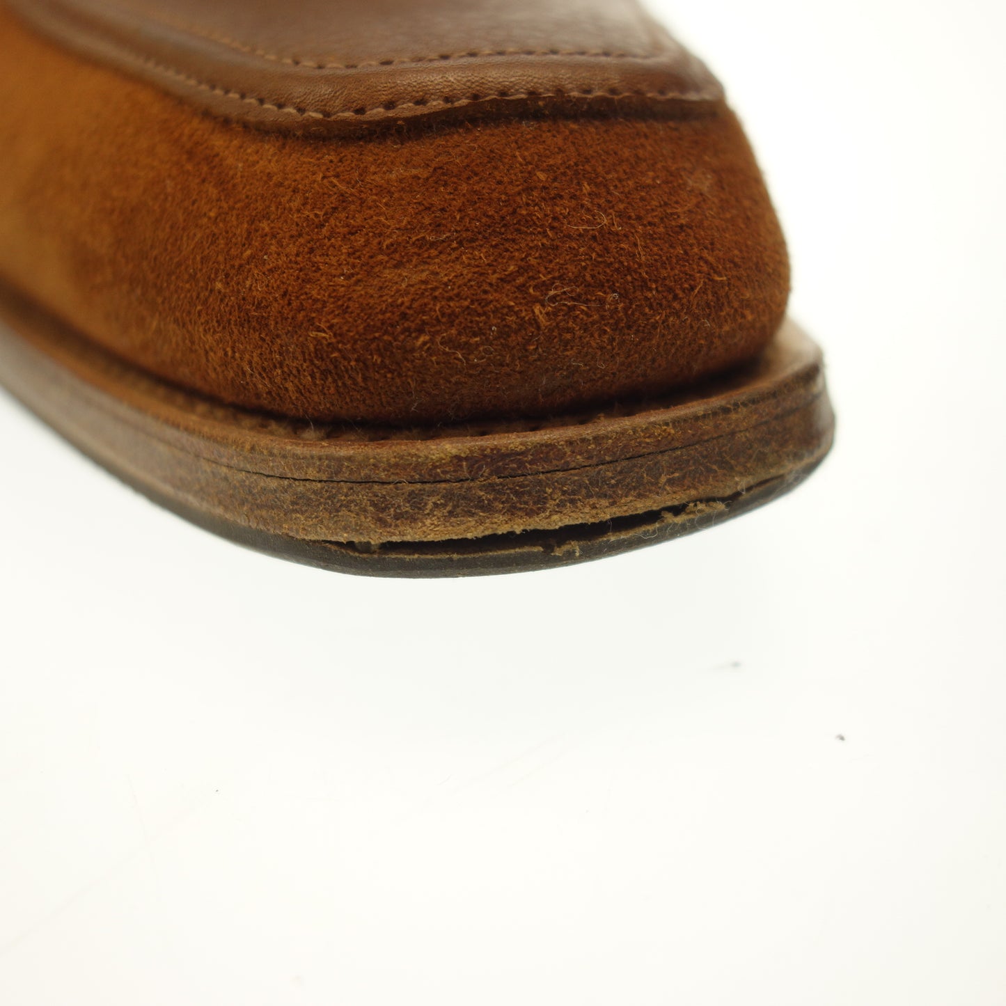 【JOHN LOBB】ジョンロブ リジェクト品 KIPLING ローファー スエード×シボレザー ブラウン サイズ UK7E 4596ラスト