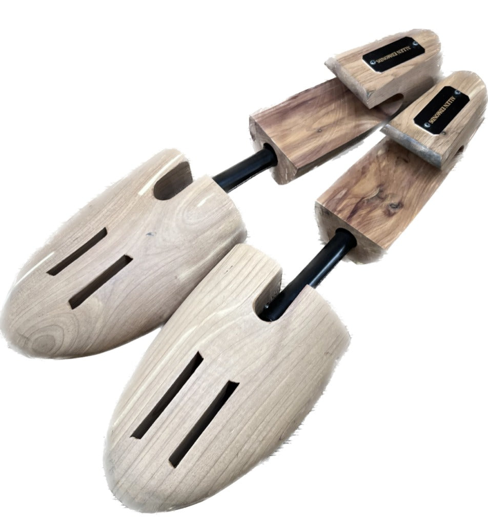 【Allen Edomons】アレンエドモンズ コンビ セミブローグ レザー編み込み ブラック サイズ US8D ラスト