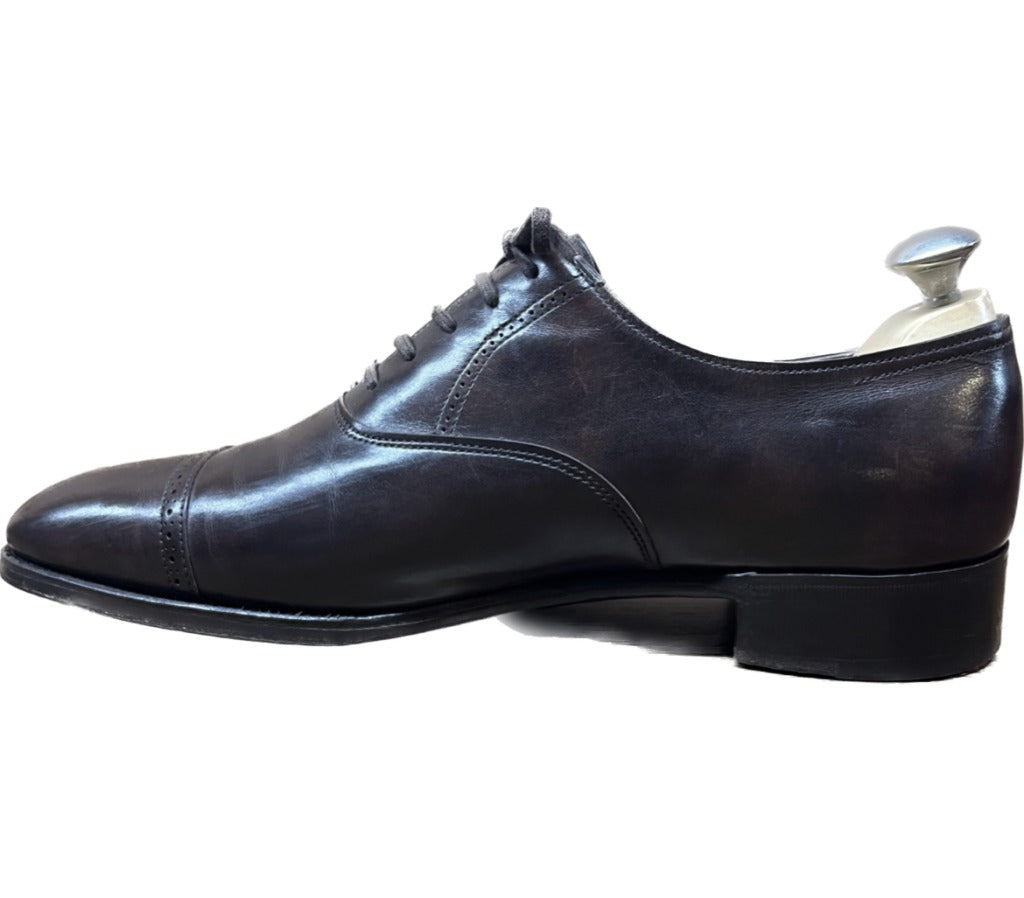 【JOHN LOBB】ジョンロブ フィリップⅡ パンチドキャップトゥ ミュージアムカーフ ブラウン サイズ UK7.5D 7000ラスト