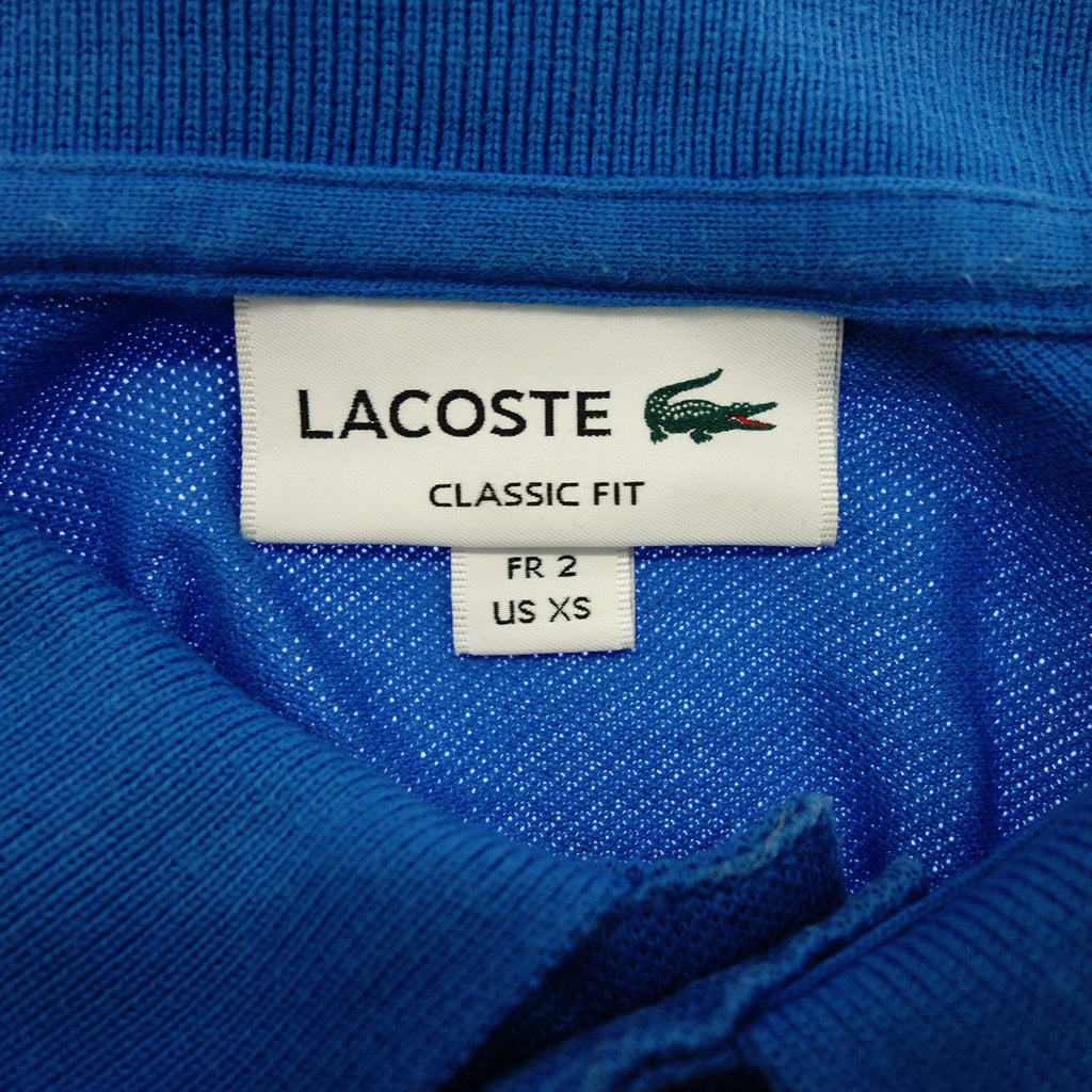 【LACOSTE】ラコステ L1212AL ポロシャツ クラシックフィット ブルー サイズXS