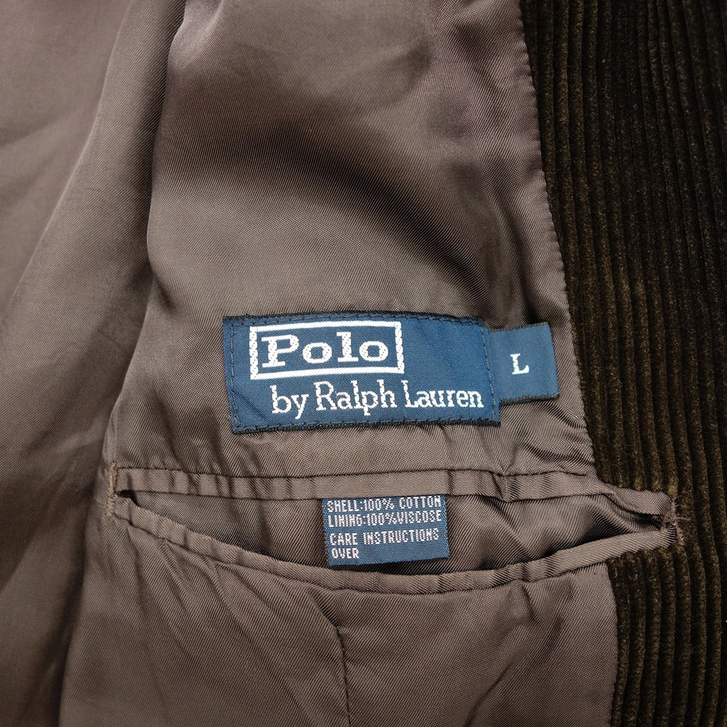 【Polo Ralph Lauren】ポロラルフローレン 1990‘s 3Bコーデュロイジャケット ブラウン サイズL