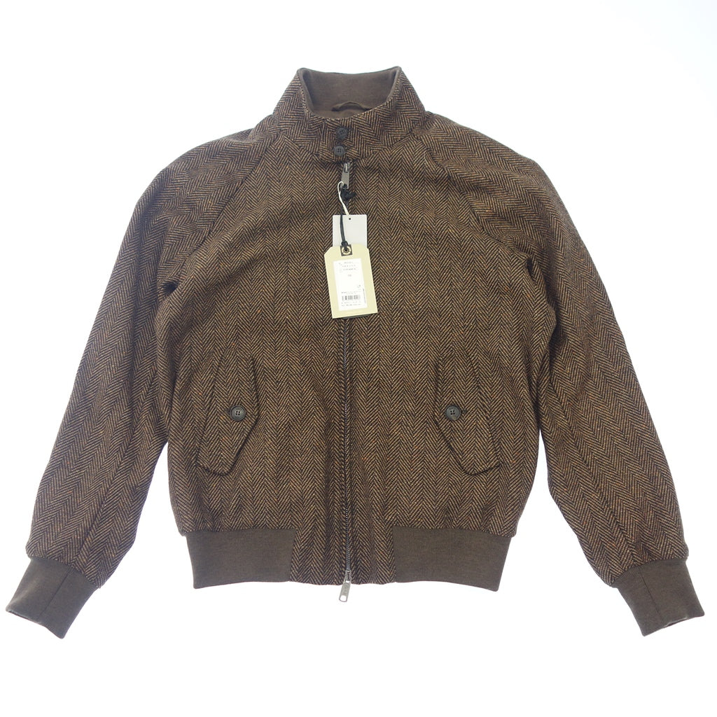 【BARACUTA】バラクータ ハリントンジャケット G9 オーセンティックフィット ヘリンボーン ブラウン サイズ 38