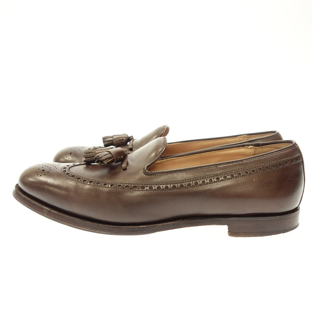 【CROCKETT&JONES× BEAMS F】クロケット&ジョーンズ ビームスF別注 チェスター タッセルローファー カーフ ブラウン UK9.5E 375ラスト CHESTER