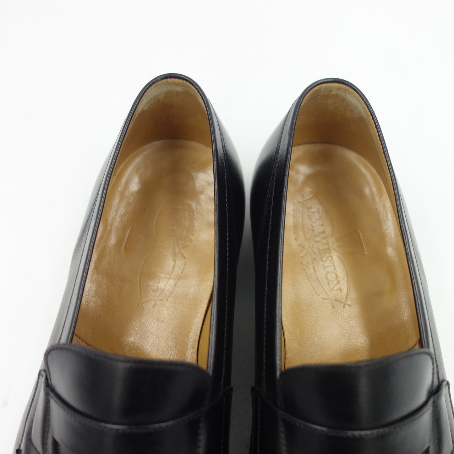 【J.M.WESTON】ジェイエムウエストン 180 シグネチャーローファー カーフ ブラック 5.5E 41ラスト