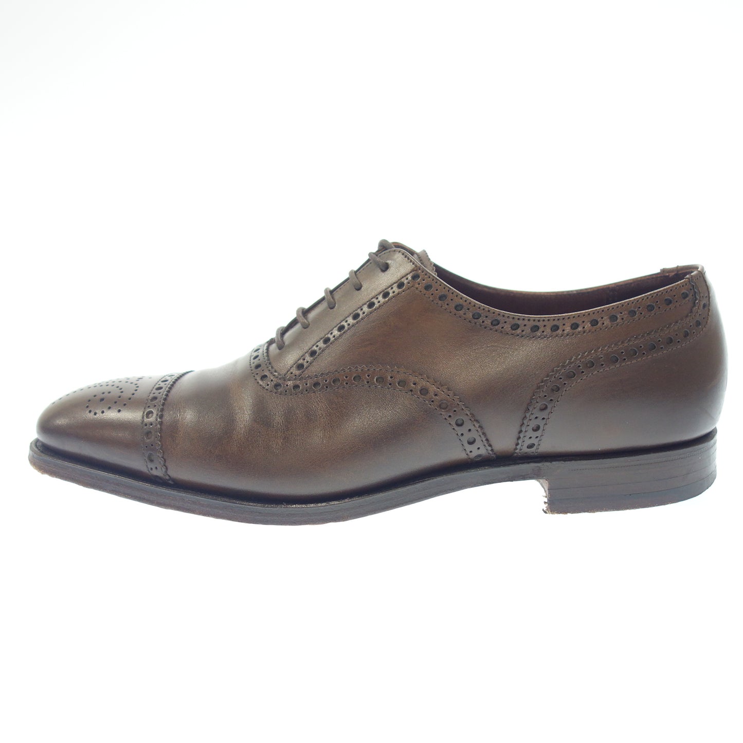 【CROCKETT&JONES】クロケット&ジョーンズ COVENTRY セミブローグ カーフ ブラウン サイズ UK8E 341ラスト