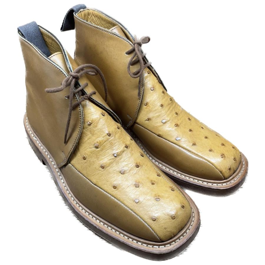 【Tricker’s】トリッカーズ M6406 カーフ オーストリッチ チャッカブーツ UK6