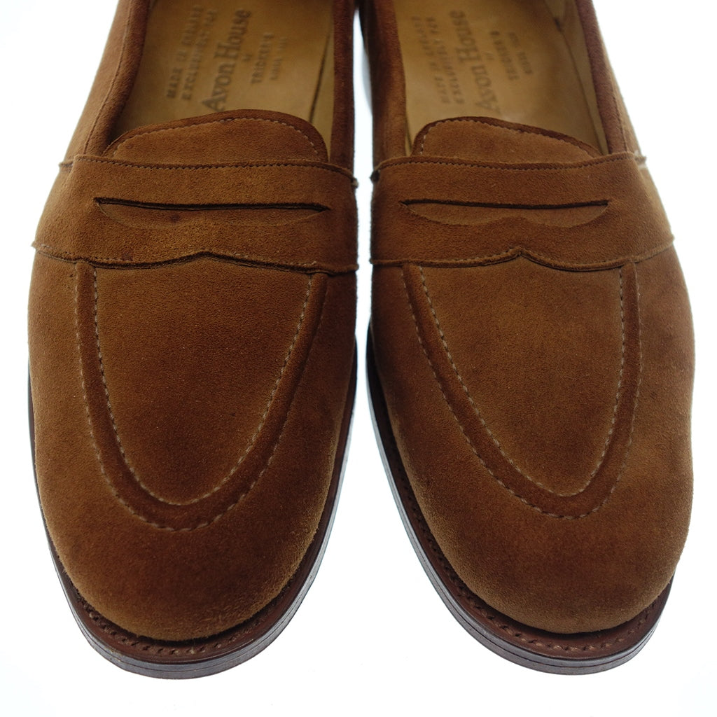 【Tricker’s】トリッカーズ Avon House別注 フルストラップローファー スエード ブラウン サイズ UK8E ラスト