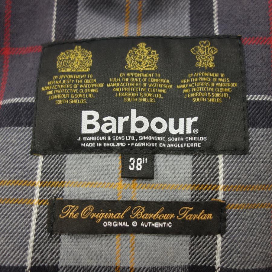 【Barbour】バブアー オイルドジャケット フーディ ブラック 38