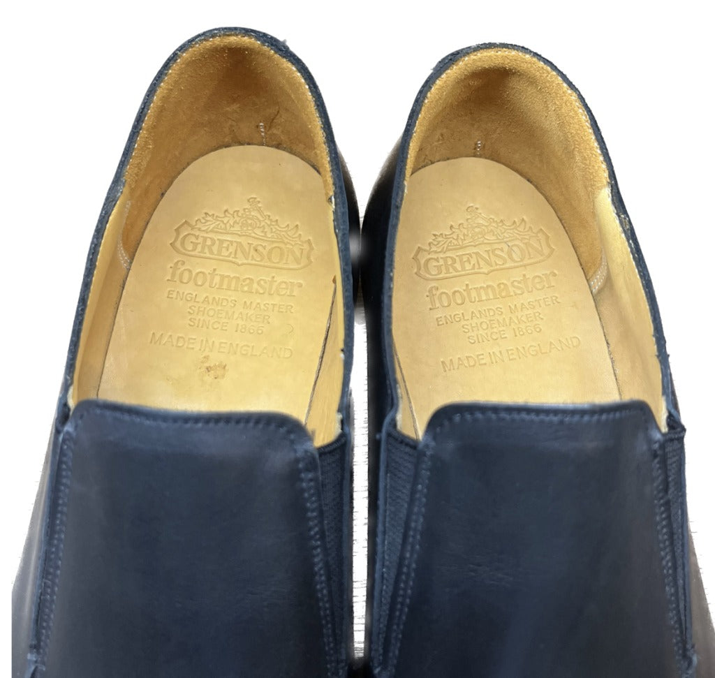 【GRENSON】グレンソン 33348 サイドエラスティック スリッポン ブラック サイズ UK7.5F footmaster