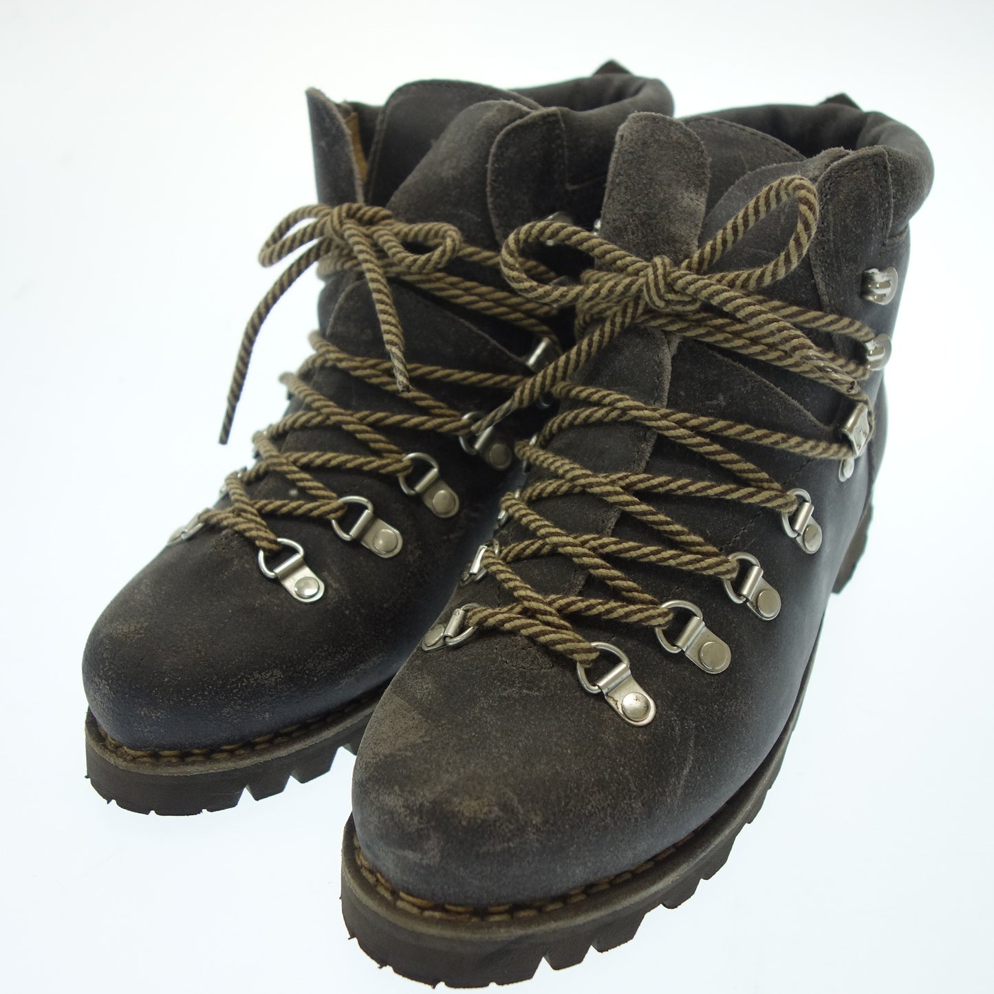 【PARABOOT】パラブーツ AVORIAZ トレッキングブーツ ワックスレザー グレー サイズ UL8 ラスト