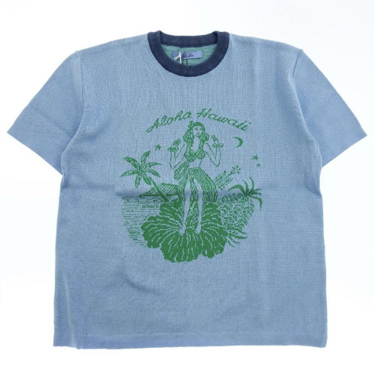 【Brilla per il gusto】ブリッラ ペル イル グスト ニットTシャツ ブルー サイズ 2