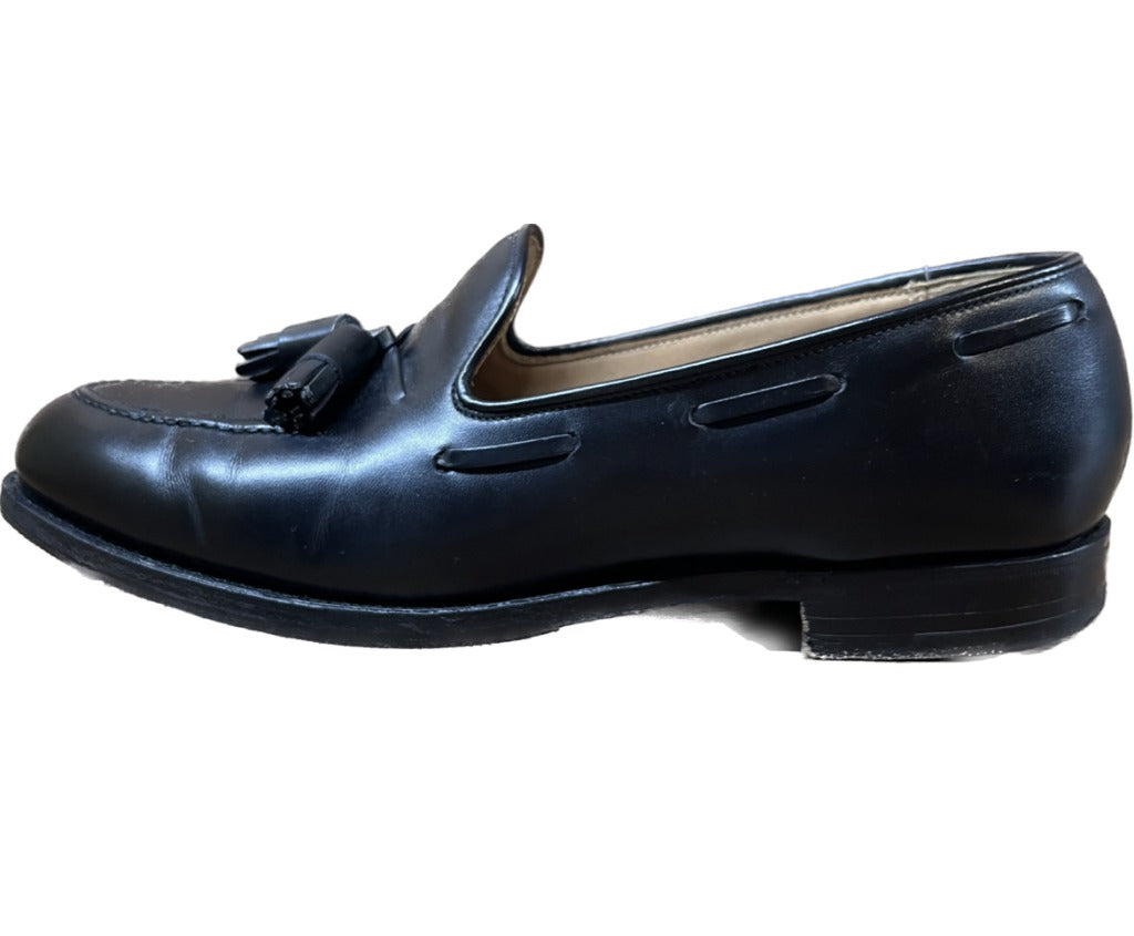 【CROCKETT&JONES】クロケット&ジョーンズ CAVENDISH3 タッセルローファー カーフ ブラック サイズ UK9E