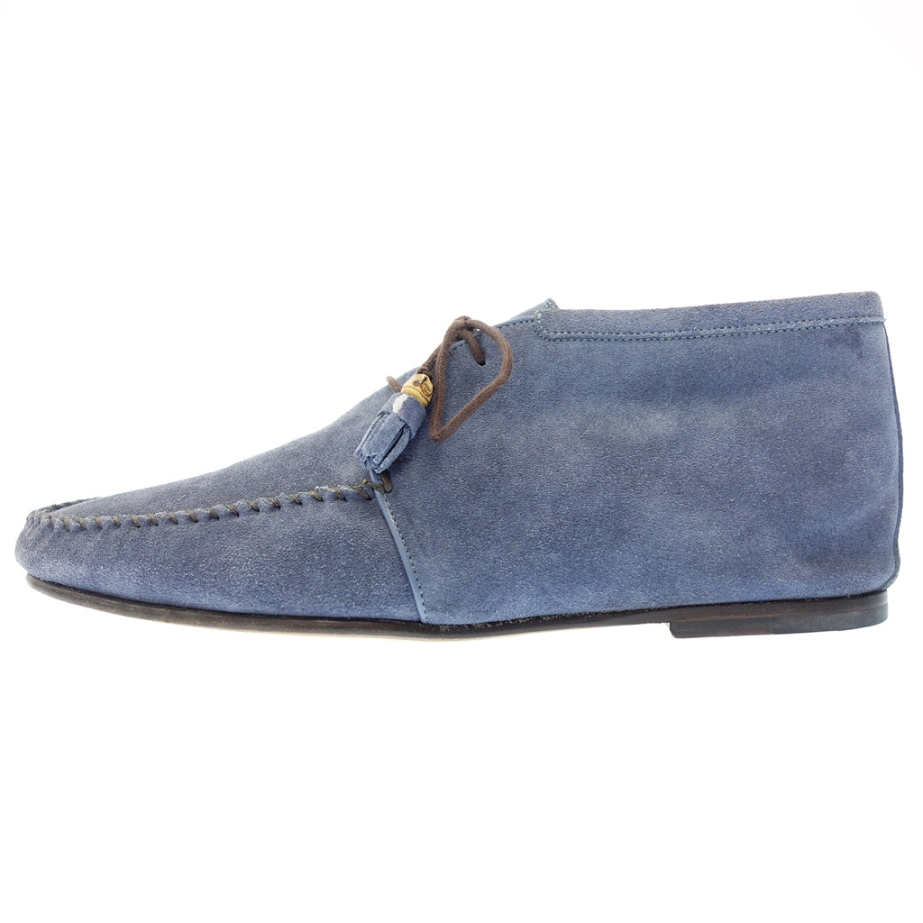 【GUCCI】グッチ 309045 スエード チャッカブーツ ブルー サイズ 6.5