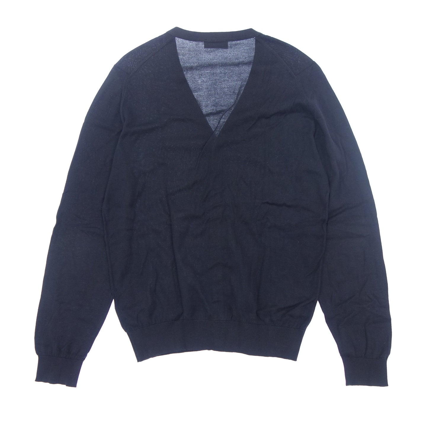 【JOHN SMEDLEY】ジョンスメドレー シーアイランドコットン カーディガン ネイビー サイズ M