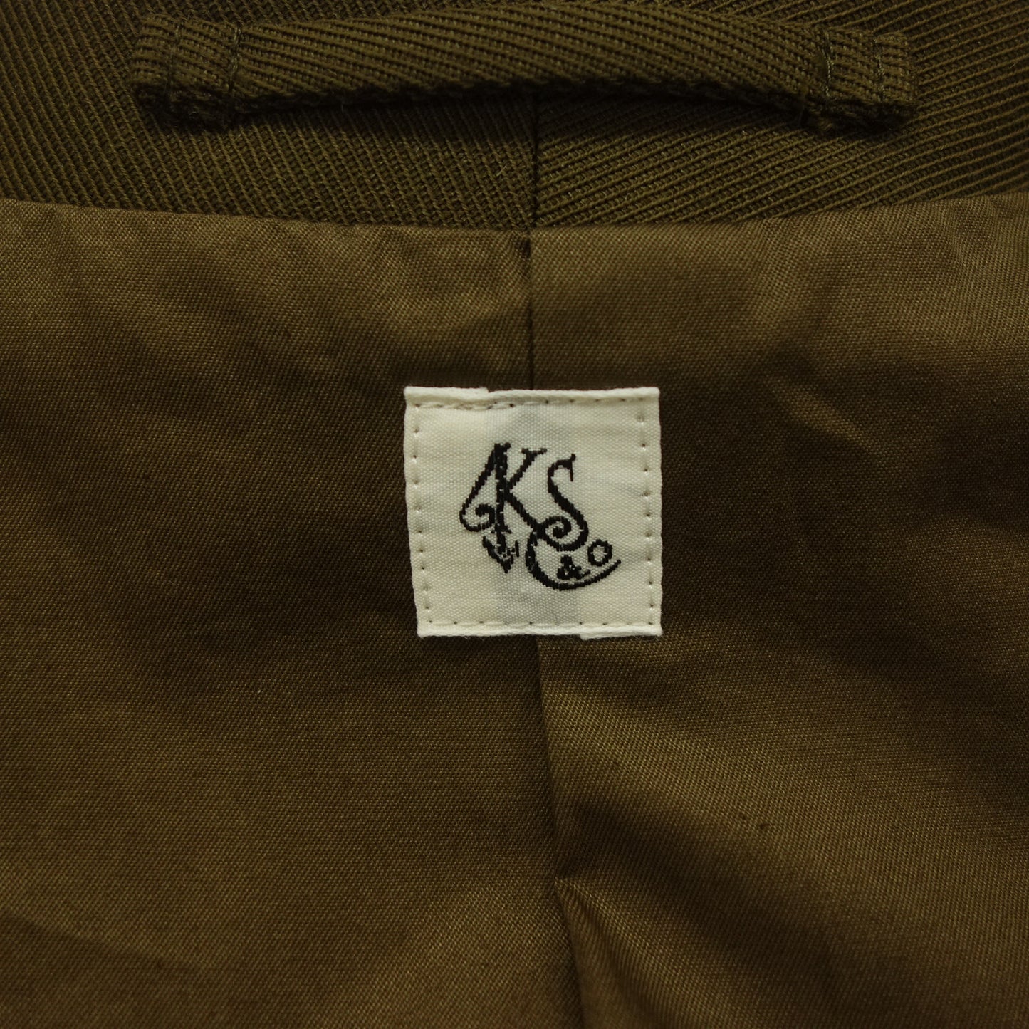 【KAPTAIN SUNSHINE】キャプテンサンシャイン キャバルリーツイルバルカラーコート ブルーフェイス ウール Walker Coat カーキ サイズ 38