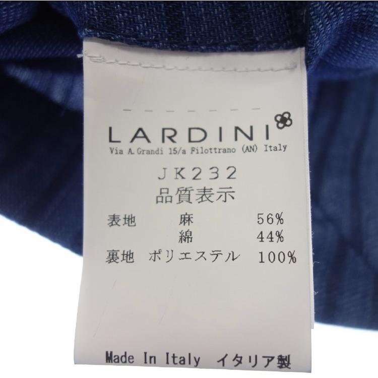 【LARDINI】ラルディーニ 3Bジャケット ストライプ ネイビー 50