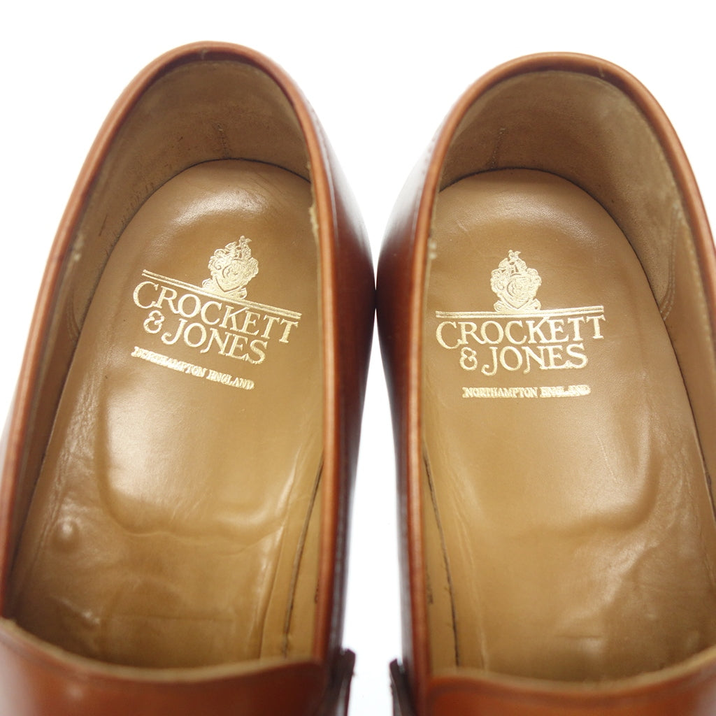 【CROCKETT&JONES】クロケット&ジョーンズ EATON コインローファー カーフ ブラウン UK9E 325ラスト
