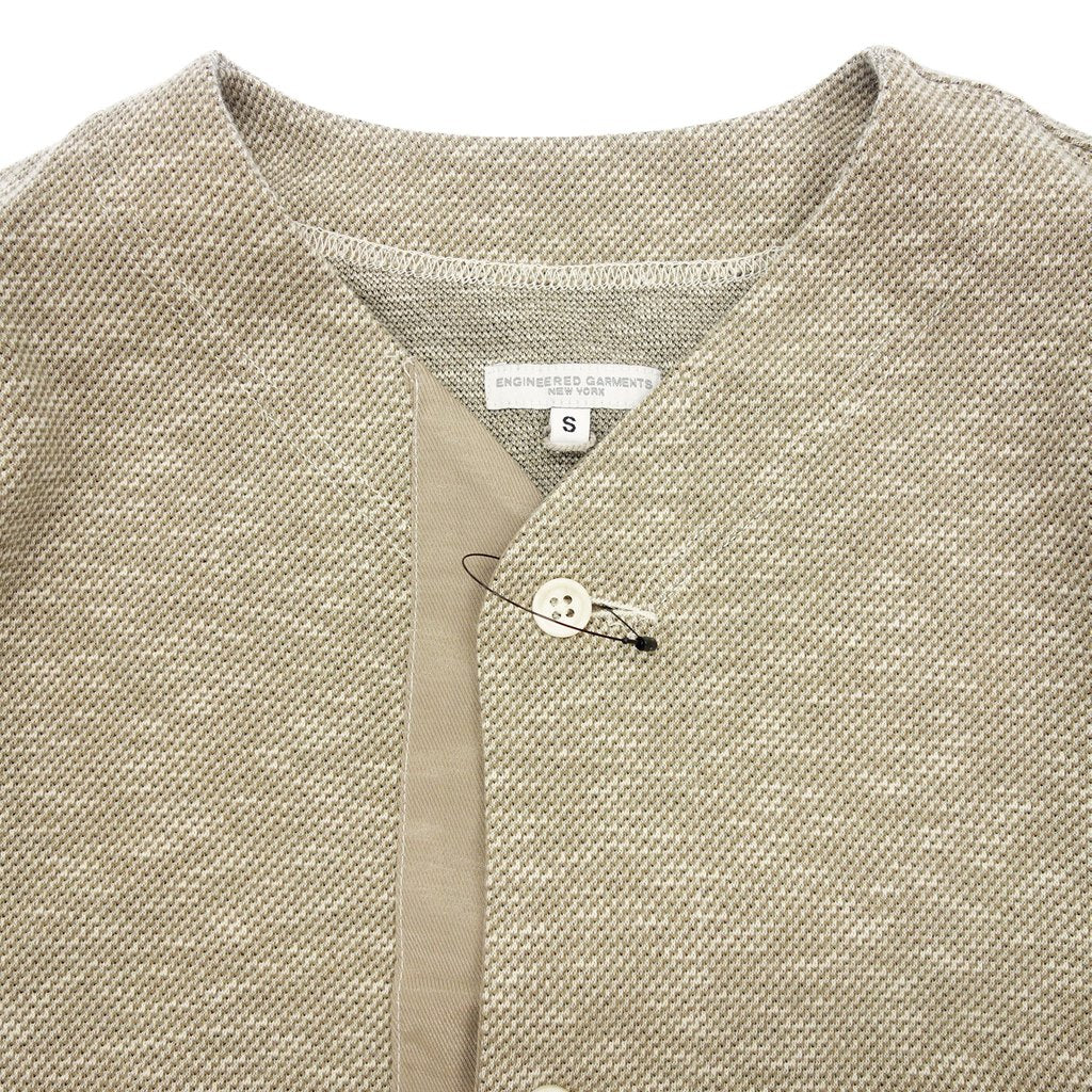 【Engineered Garments】エンジニアードガーメンツ 杢ニットカーディガン コットン×ポリエステル ベージュ サイズS