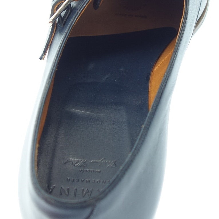 【CARMINA】カルミナ 1645 ダブルモンク カーフ ネイビー サイズ 8