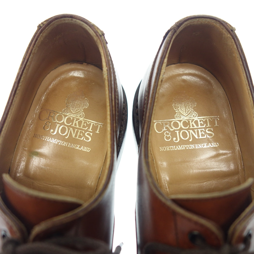 【CROCKETT&JONES】クロケット&ジョーンズ WEXFORD Uチップ カーフ ブラウン サイズ UK6E ラスト