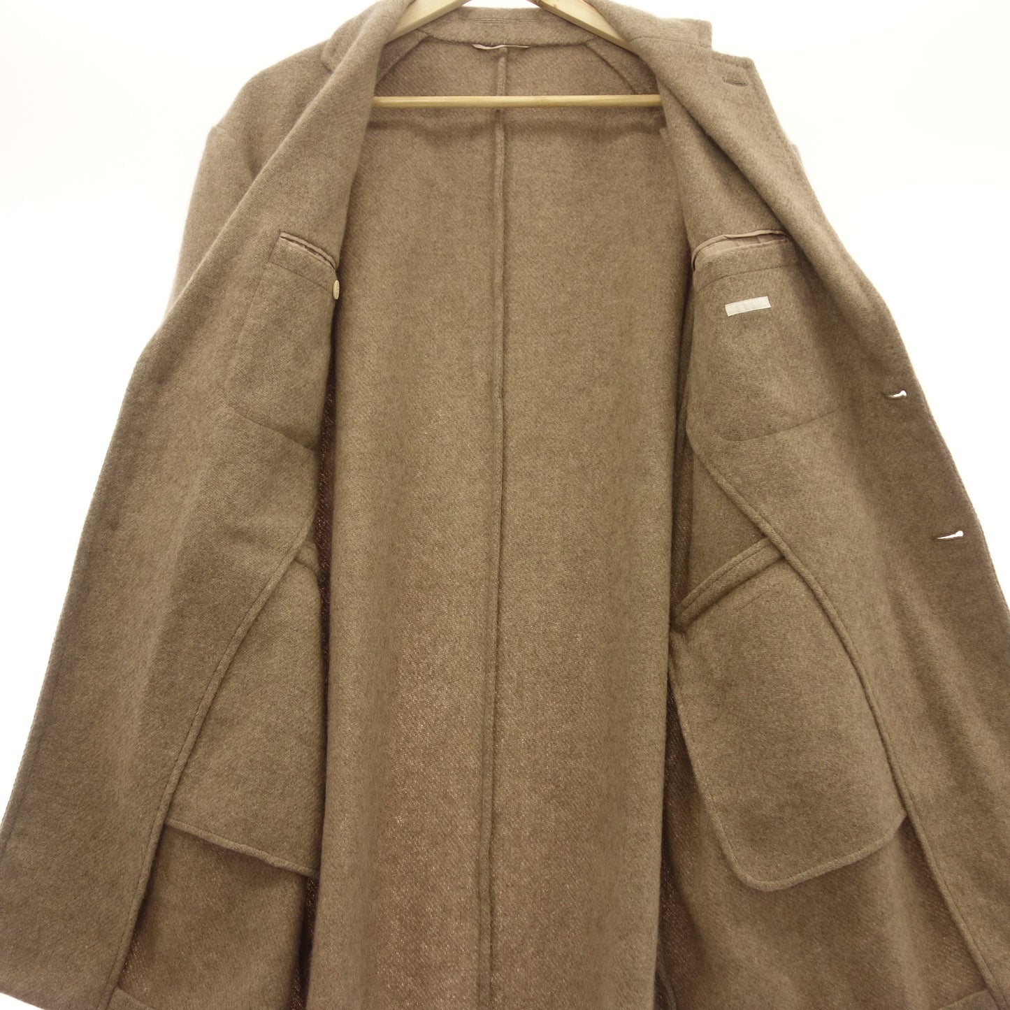 【COMOLI】コモリ カシミヤチェスターコート ベージュ サイズ 1