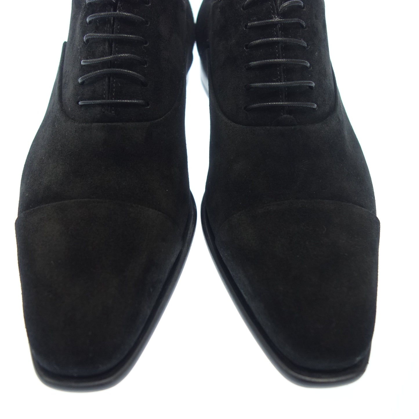 【Santoni】サントーニ 6365 ストレートチップ スエード ブラック サイズ 5 ラスト