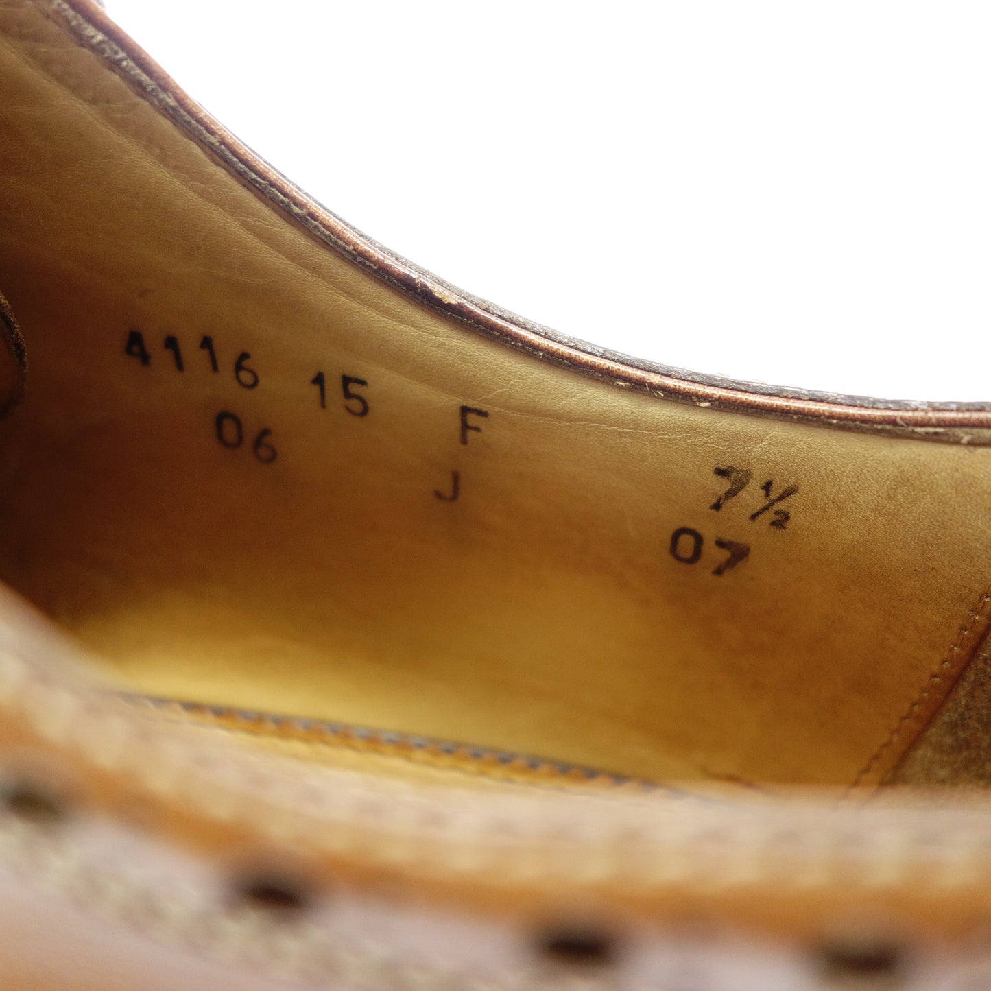 【Santoni】サントーニ 4116 ノルベジェーゼ製法 フルブローグ カーフ ブラウン サイズ 7.5