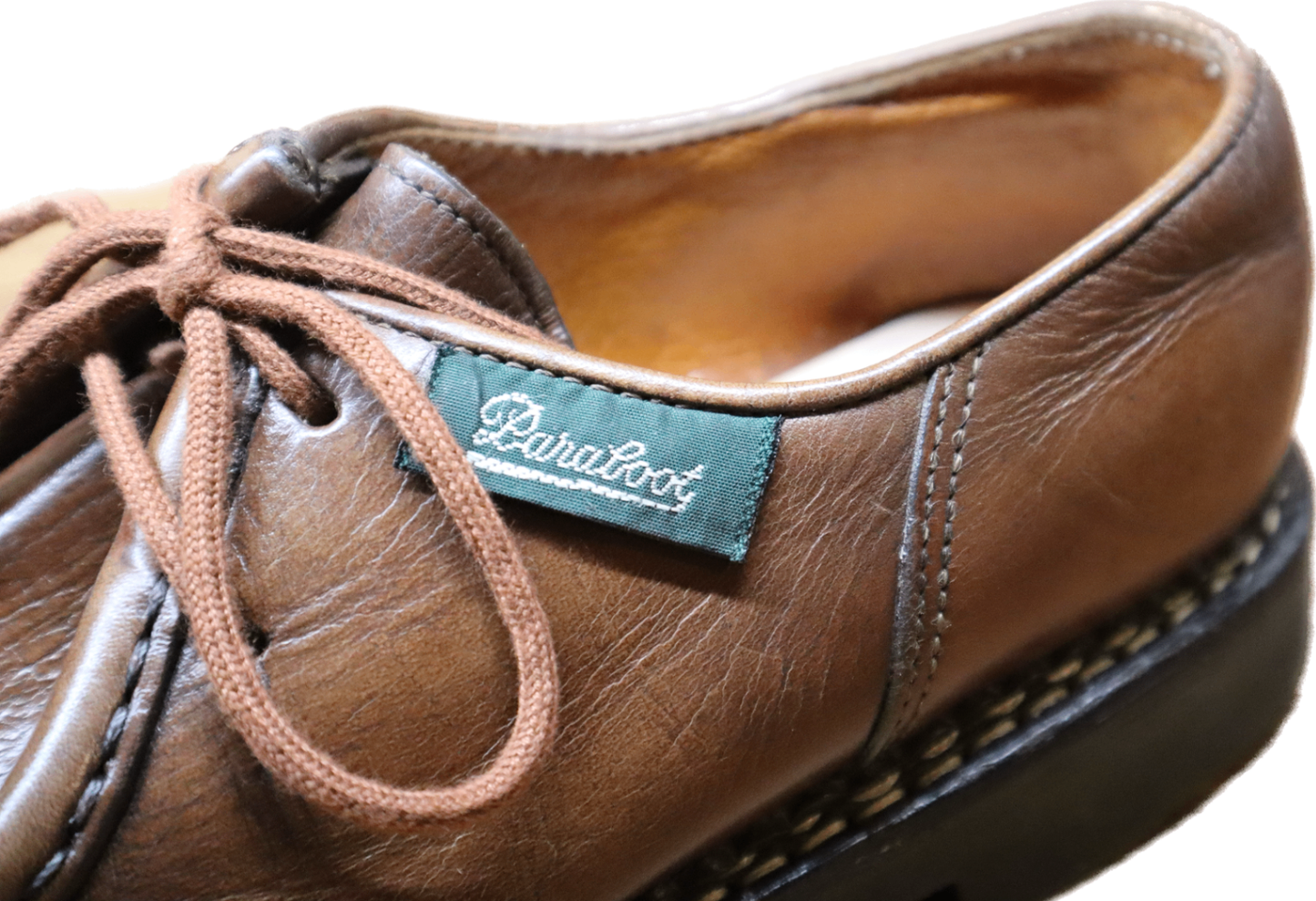 【PARABOOT】パラブーツ ミカエル チロリアンシューズ 廃盤 デカタグ ブラウン サイズ 3.5G MICHAEL