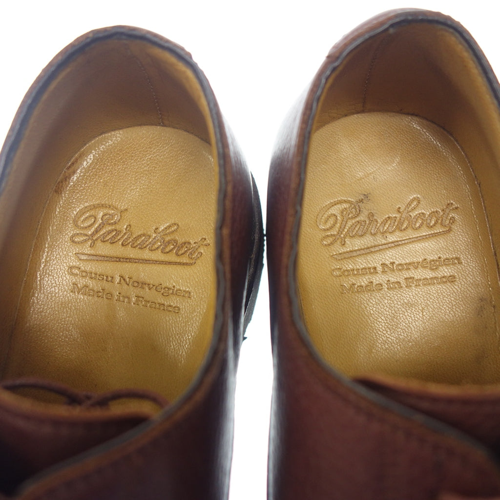 【PARABOOT】パラブーツ FRENAYE プレーントゥ シボレザー 赤茶 UK6