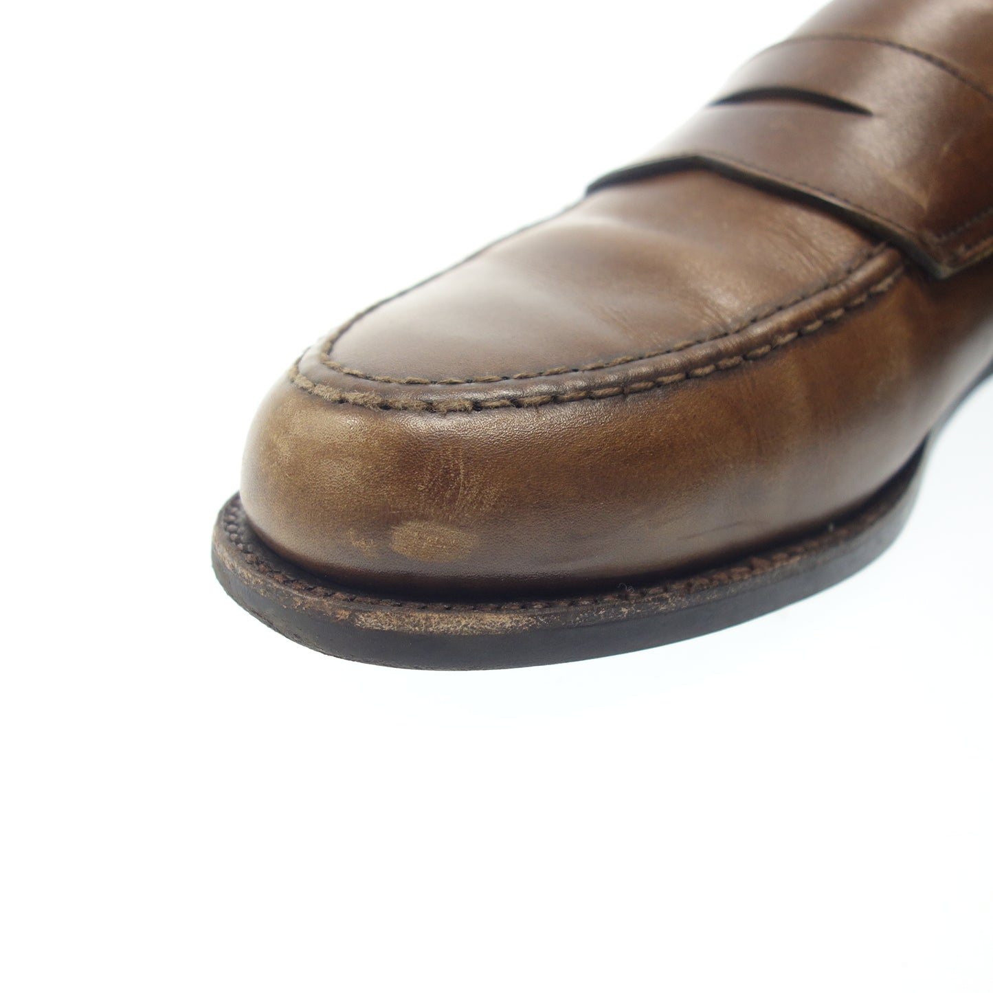 【CROCKETT&JONES】クロケット&ジョーンズ BOSTON2 コインローファー カーフ ブラウン UK6.5E