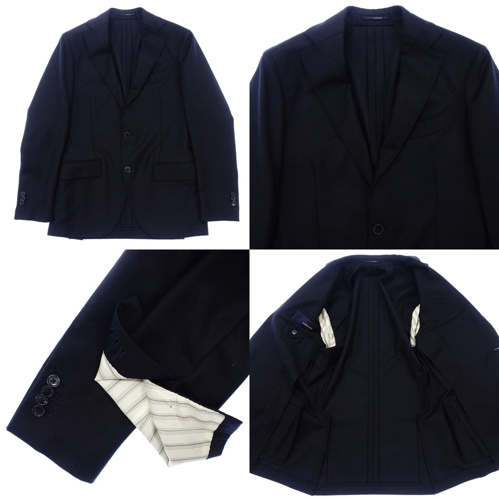 【LARDINI】ラルディーニ 段返り3Bスーツ ウール100% ネイビー サイズ 44