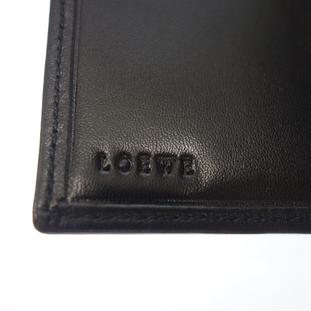 【LOEWE】ロエベ カード&札入れ 二つ折りアナグラムレザーケース ブラック