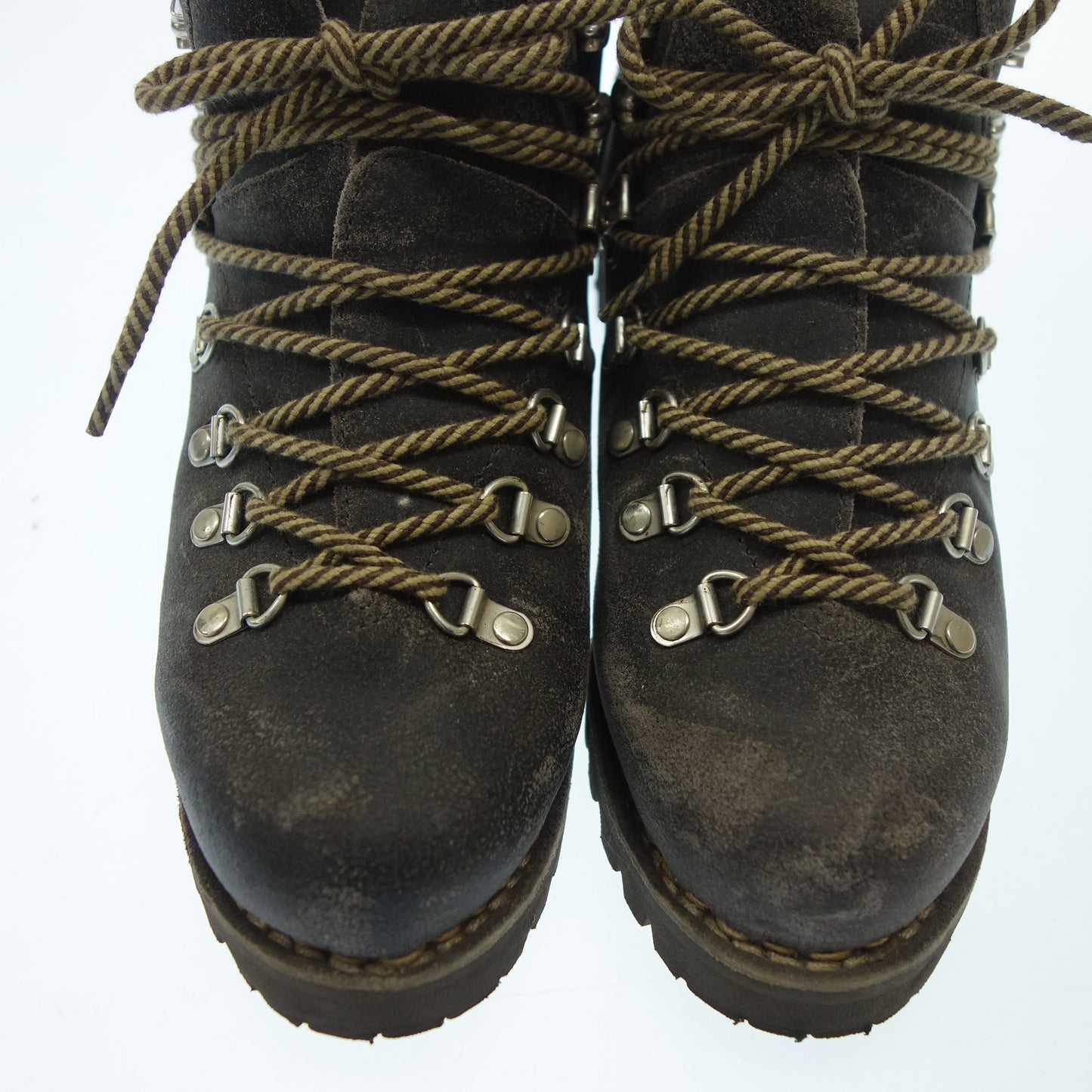 【PARABOOT】パラブーツ AVORIAZ トレッキングブーツ ワックスレザー グレー サイズ UL8 ラスト