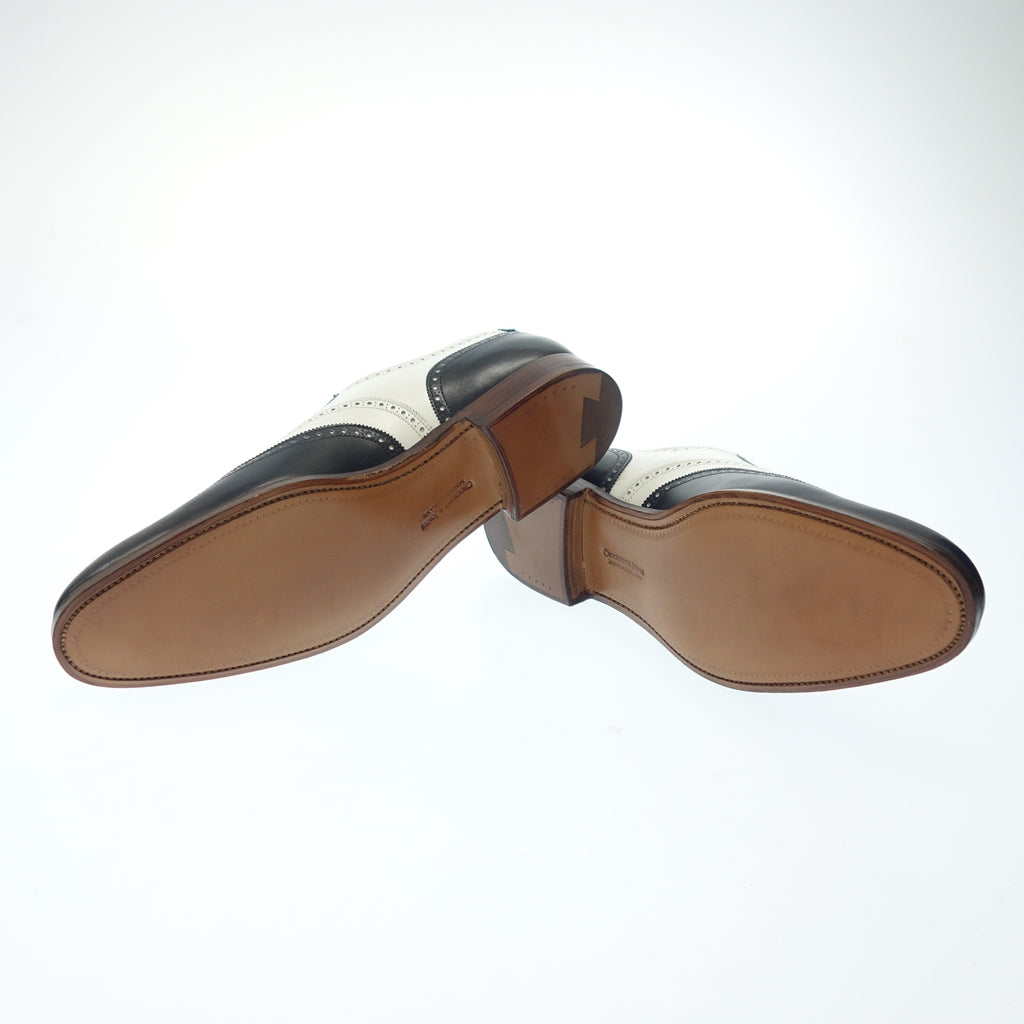 【CROCKETT&JONES】クロケット&ジョーンズ GUILDFORD2 フルブローグ コンビシューズ ネイビー×ホワイト サイズ UK8.5E 359ラスト