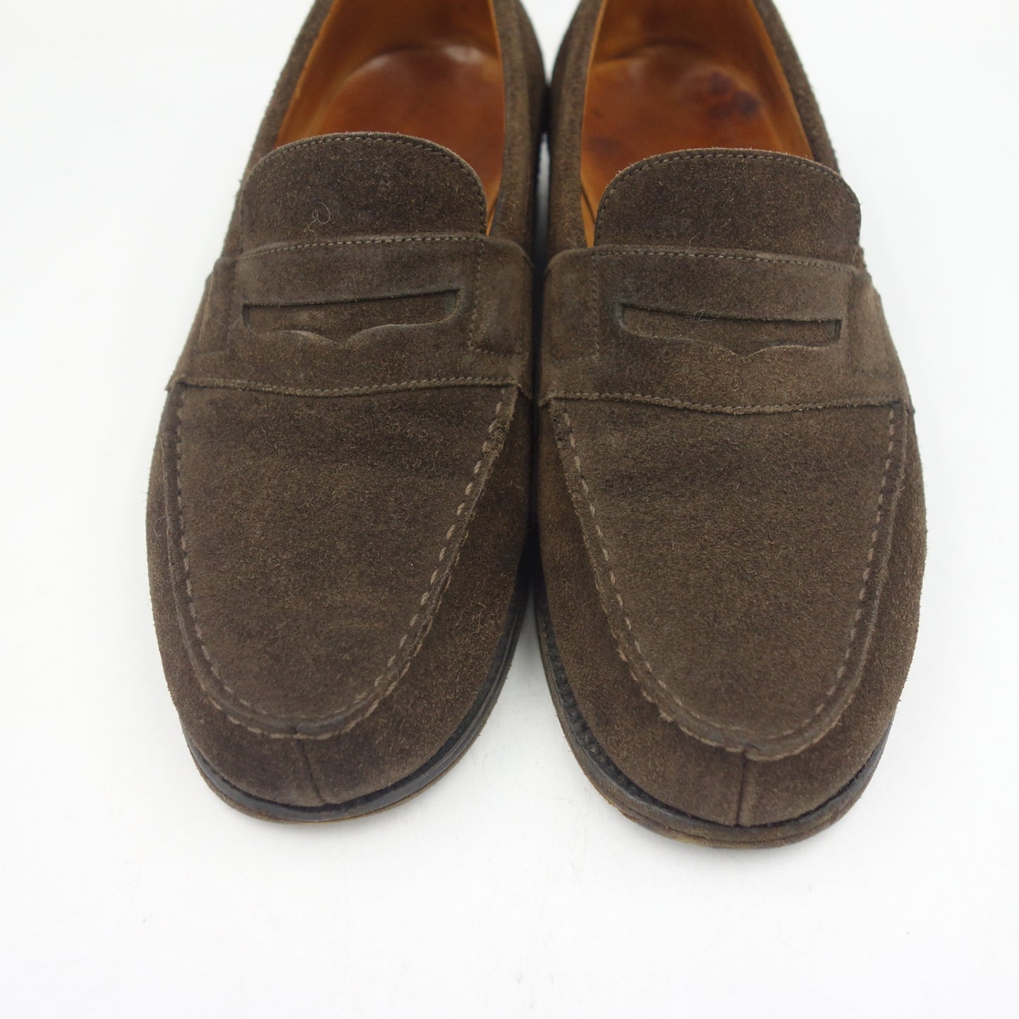 【J.M.WESTON】ジェイエムウエストン 旧ロゴ 180 シグネチャーローファー スエード ブラウン レディース 3.5D