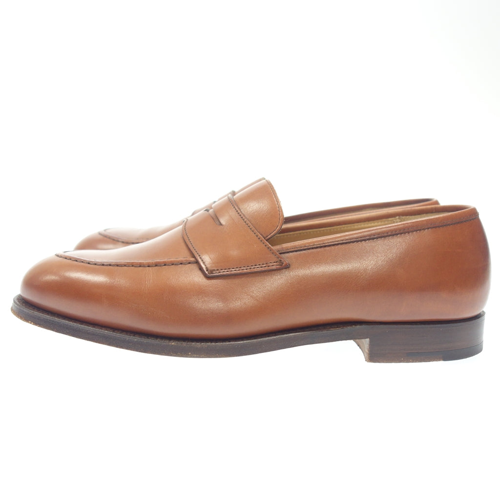 【CROCKETT&JONES】クロケット&ジョーンズ EATON コインローファー カーフ ブラウン UK9E 325ラスト