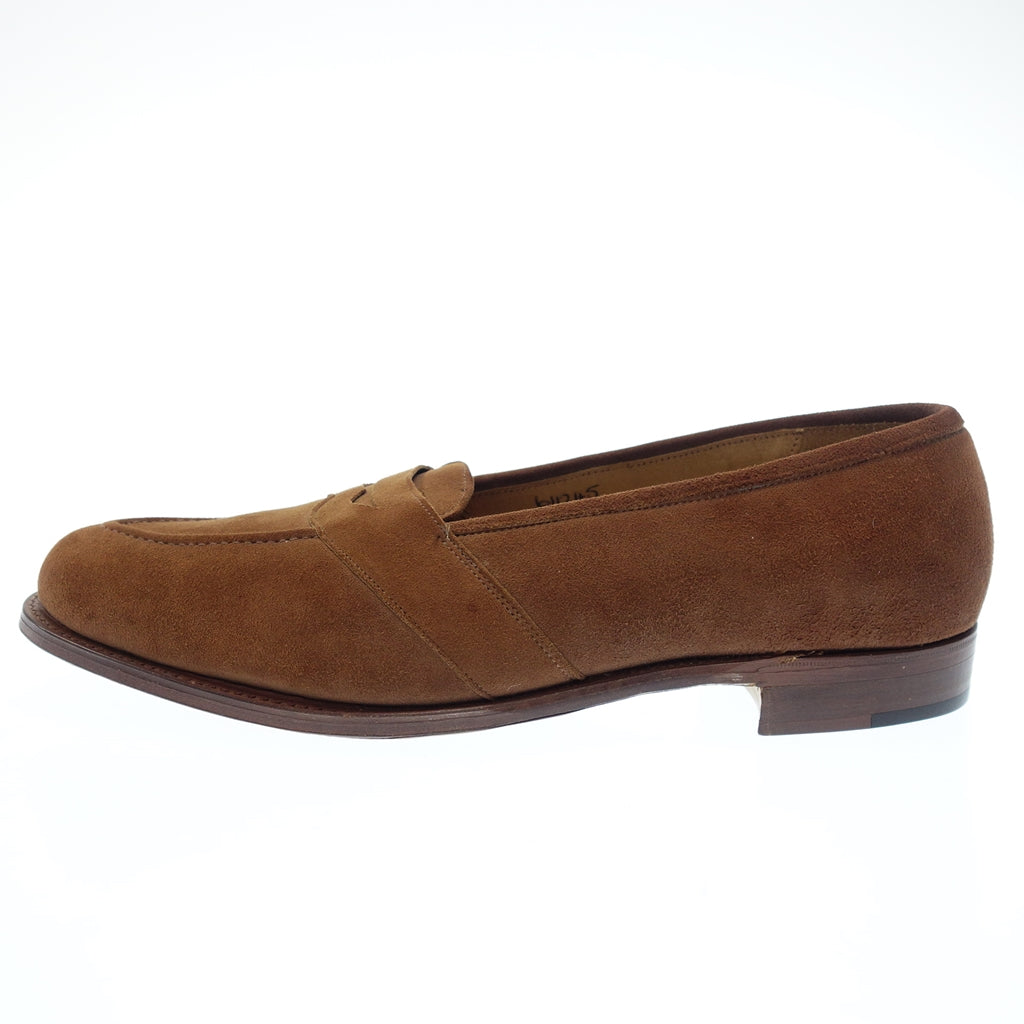 【Tricker’s】トリッカーズ Avon House別注 フルストラップローファー スエード ブラウン サイズ UK8E ラスト