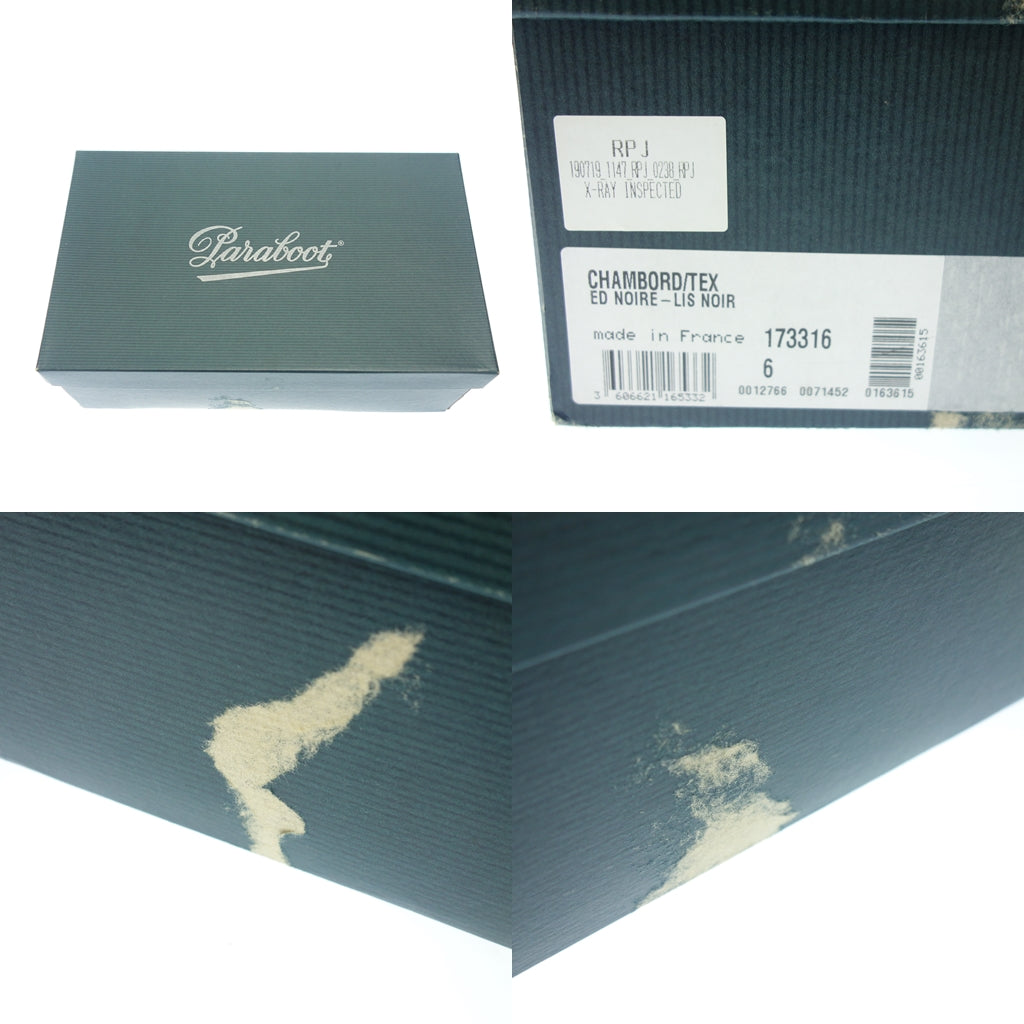 【PARABOOT】パラブーツ エディフィス別注 シャンボード Uチップ カーフ ブラック サイズ UK6
