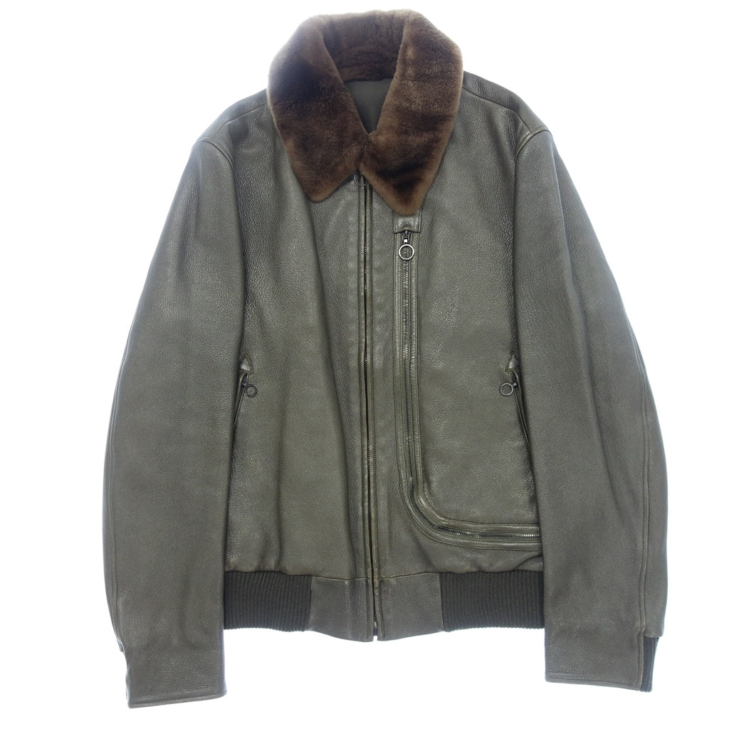 【SERAPHIN】セラファン ディアスキンブルゾン ”希少モデル” フライトジャケット オリーブ サイズ 48 DEER SKIN BLOUSON