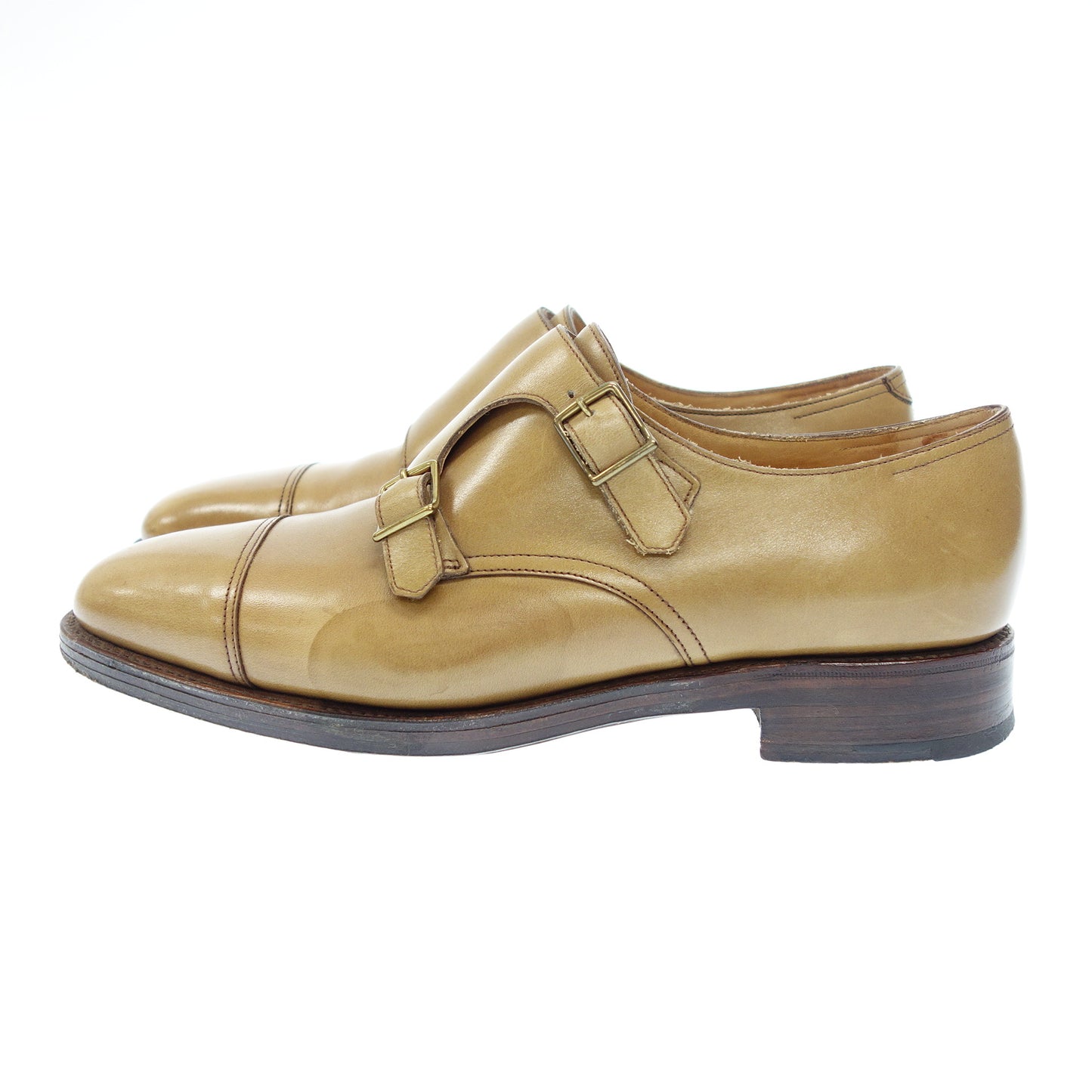 【JOHN LOBB】ジョンロブ ウィリアム ダブルモンクストラップ ライトブラウン サイズ UK7.5E 9795ラスト WILLIAM