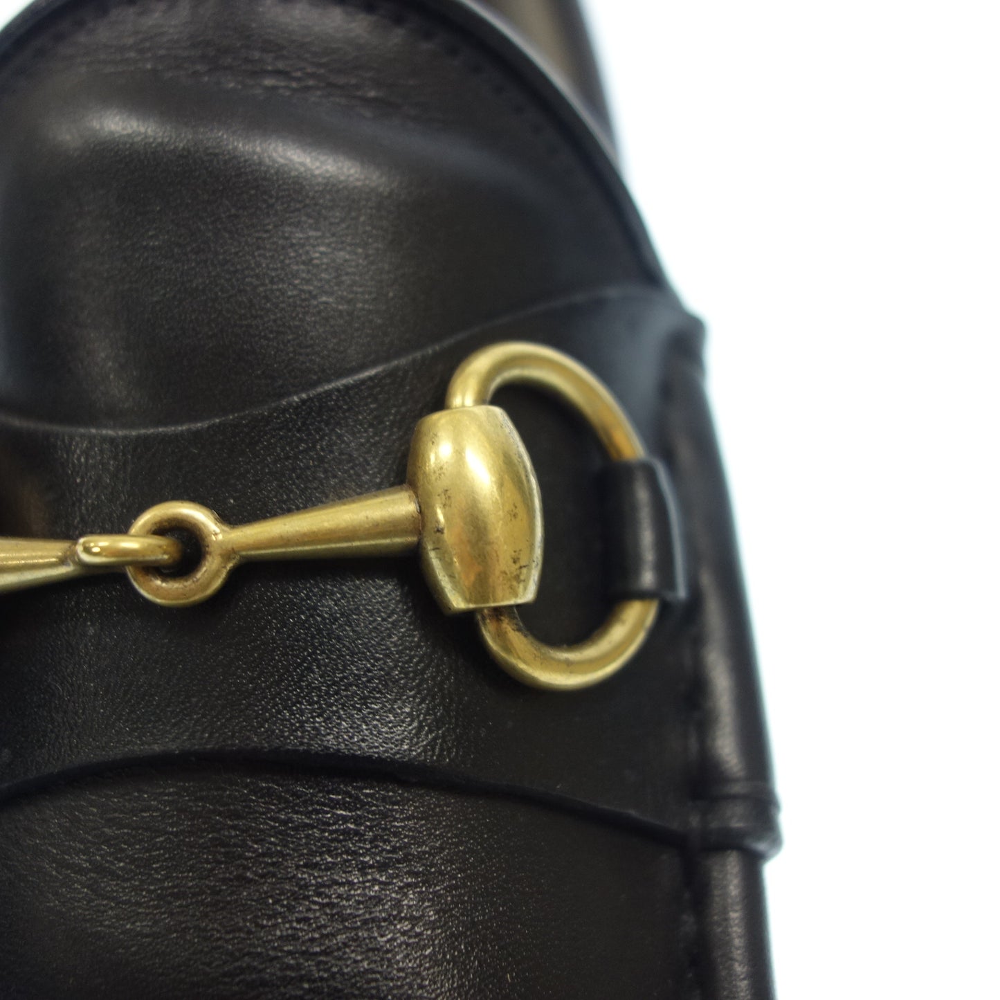 【GUCCI】グッチ 1953 ビットローファー カーフ ブラック サイズ 7 ラスト