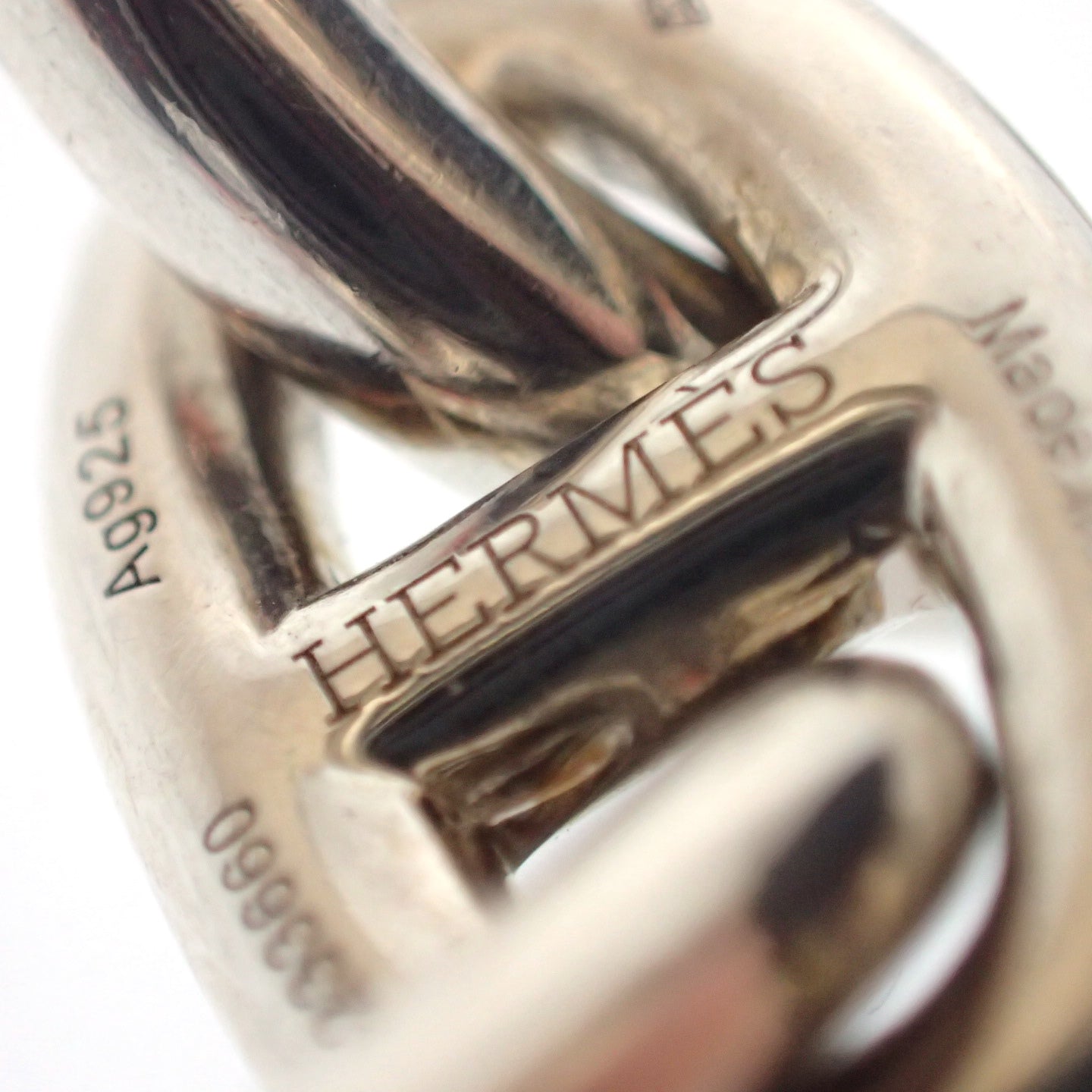 【HERMES】エルメス シェーヌダンクル ブレスレット MM 14コマ sv925 シルバー