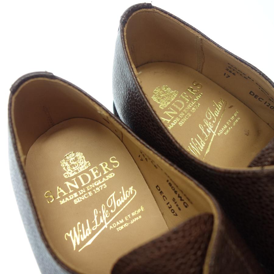 【SANDERS】サンダース 1806WG グレインレザー プレーントゥ UK8.5