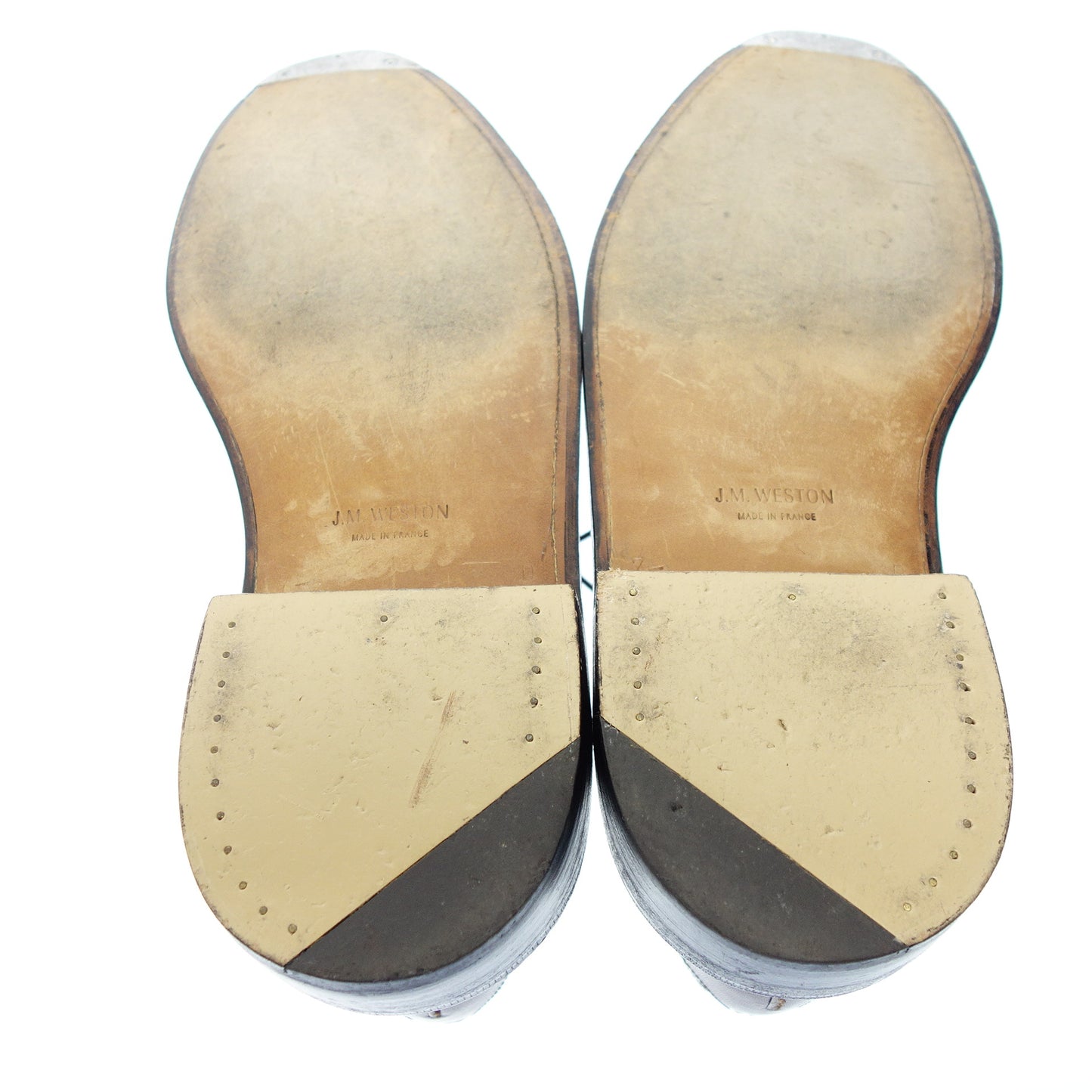 【J.M.WESTON】ジェイエムウエストン 590 トリプルソールダービー ウイングチップ カーフ ブラウン サイズ 7.5D