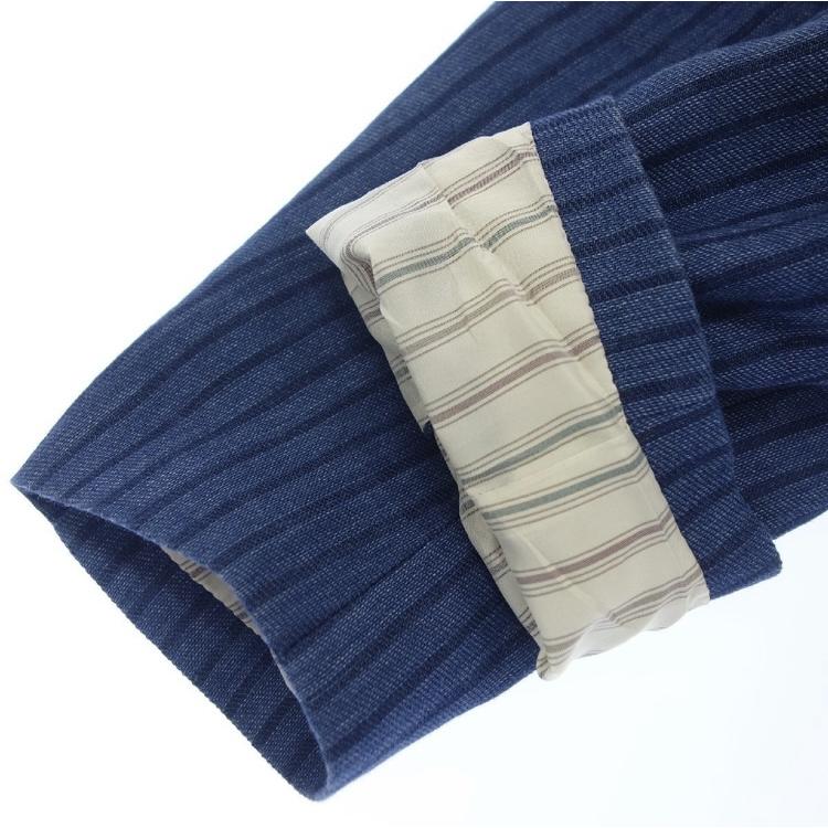 【LARDINI】ラルディーニ 3Bジャケット ストライプ ネイビー 50